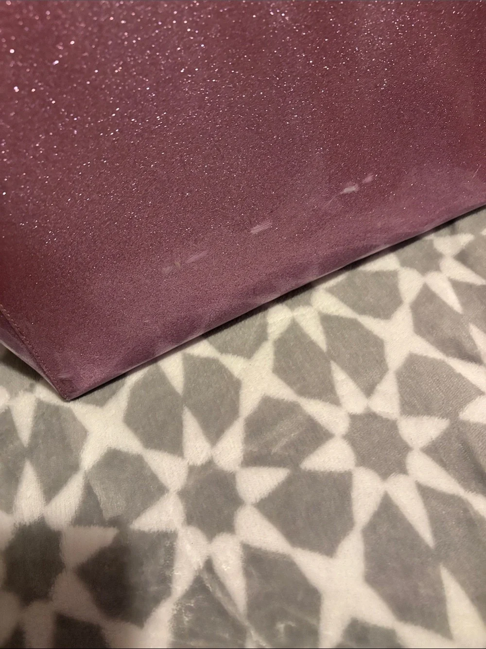 kate spade Glitter Pink Tote with Black Bow